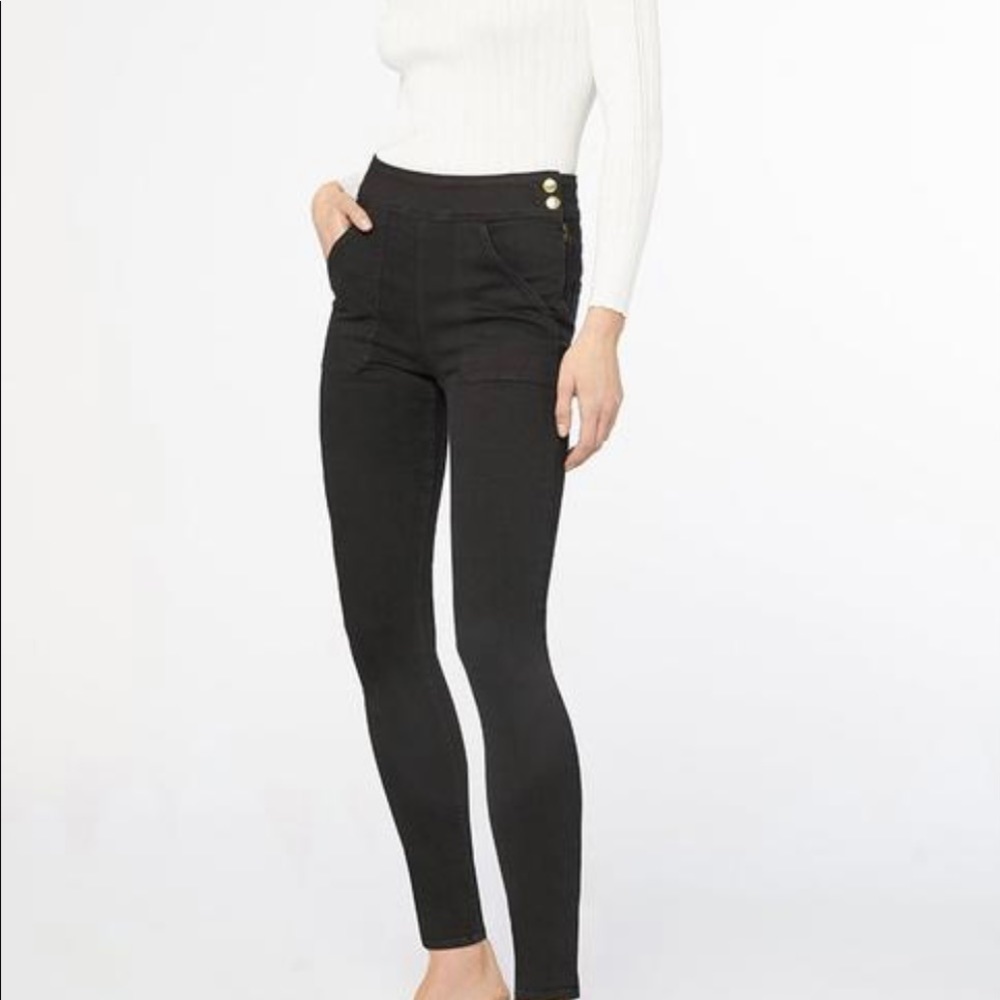 Frame Le Francoise Skinny Film Noir Jeans